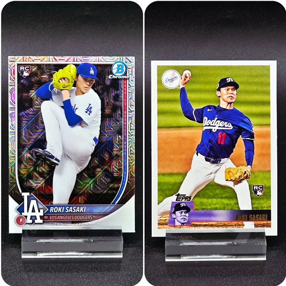 Roki Sasaki Bowman Chrome Mojo Topps RC Los Angeles Dodgers Star